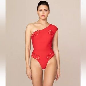 NWT Agent Provocateur Cilla Red Swimsuit Ibiza Size AP 2 US 4 Small
